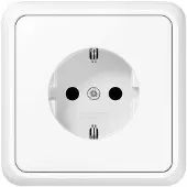 JUNG JG Schuko-Steckd. Voll 5520WW alpinweiss