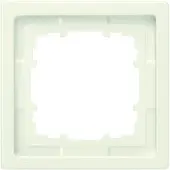 Siemens style titanweiß Rahmen 1-f, Weiß, Kunststoff, Glänzend, IP20, 82 mm, 22 g