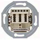 Kopp 33369392 UP Telefonanschlussdose TAE, 1 Amtsleitung und 2 Zusatzgeräte, 3x6-polig, NFN-Codierung - 10 Stück
