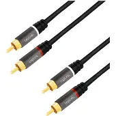 Logilink CA1207 Audio-Kabel 5 m 2 x RCA Schwarz