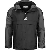 Arctic Seven Herren Regenjacke – Schwarz-Dunkelgrau