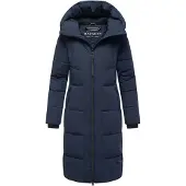 NAVAHOO Steppmantel "Schokokuss XIV" Warmer Damen gesteppter Wintermantel mit Kapuze
