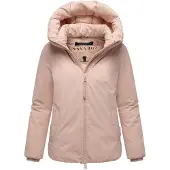 NAVAHOO Winterjacke "Blütenlicht 14" mit Kapuze Warme Damenjacke mit hohem Kragen