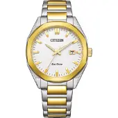 Citizen Damen- und Herrenuhr BM7624-82A in klassischem Gold.