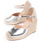 Montevita Wedge Espadrille Balenci4 Silber