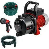 Einhell Gartenpumpe GC-GP 6538 Set inkl. Saugschlauch 4m , Gartenschlauch 20m und Gartenbrause