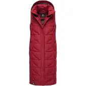 NAVAHOO Damen Steppweste Brezelchen – Lang & Stylisch Warm