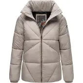 NAVAHOO Schokolinaa Damen Winter Steppjacke mit gefüttertem Kragen