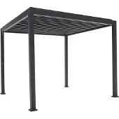 Mirador Pergola Basic Pfostenstärke 8,8 x 8,8 cm 300 x 300 x 240 cm schwarz