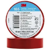 3M Temflex 165 Isolierband Rot 15mmx10m (10 Stück)