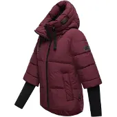 NAVAHOO Steppjacke "Lotusherz XIV" mit Kapuze Warme gesteppte Winterjacke mit Rippstrickärmeln