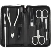 Windrose Nappa Manicure-Set 14,5 cm Leder
