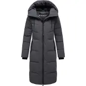 NAVAHOO Steppmantel "Schokokuss XIV" Warmer Damen gesteppter Wintermantel mit Kapuze