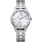Citizen Eco Drive Solar Damenuhr EM0500-73A Edelstahl weisses Ziffernblatt