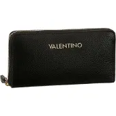 Valentino Schwarze Damen-Geldbörse mit 6 Fächern & Logo - Ideal für Karten