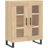 vidaXL Highboard Sonoma-Eiche 69,5x34x180 cm Holzwerkstoff