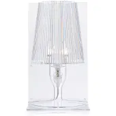 Kartell Take Nachttischlampe aus Kristall mit charakteristischem Falten-Diffusor