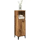 vidaXL Badschrank Altholz-Optik 30x30x100 cm Holzwerkstoff