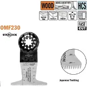 Cmt OMF230-X50 Multitool Sägeblatt (japanische Zähne) für Holz 65 mm 50 Stück
