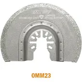 Cmt OMM23-x25 Rund Diamantkorn Multitool Sägeblatt 87 mm 25 Stück
