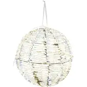 Gehlmann Beleuchtete Kugel Silber 300 LED (wit)