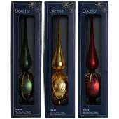 Décoris Spitze Glas d8h31 cm a3 II (mix)