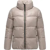 MARIKOO Winterjacke "Hazalee" mit leicht gläzendem Obermaterial und hohem Kragen