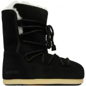 Moon Boot Schneestiefel Evx Boot Suede Shearling Damen Black-Schuhgröße 39 - 40