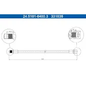 Ate Bremsschlauch 24.5101-0400.3