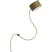 Muuto Post Wandleuchte Brown Green - , dimmbar, Braun / Rost, für Wohnzimmer, Metall