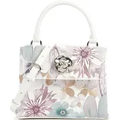 Ted Baker Umhängetasche Helensi Petal Print Mini Top Handle Bag White mehrfarbig
