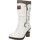 Mustang Damen Stiefel mit Zierreißverschluss 15M0162001, Größe:39 EU, Farbe:Weiß