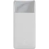 Baseus Bipow Powerbank mit Display 10000mAh 15W weiß (Overseas Edition) + USB-A - Micro USB Kabel 0,25m weiß (PPBD050002)