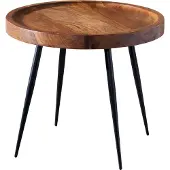 FineBuy Beistelltisch Braun