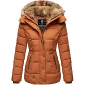 MARIKOO Winterjacke "Nekoo" mit Kapuze stylische Damen Steppjacke mit großer Kapuze