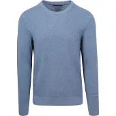 Tommy Hilfiger Rundhalspullover "ESSENTIAL STRUCTURE CREW NECK mit Struktur und Label" unifarben, casual, regular fit, Baumwolle, Rundhals