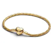 Pandora 564236C00 Damen-Armband Facettiert mit Herzverschluss Goldfarben