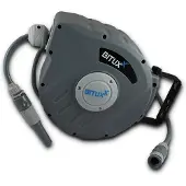 Bituxx 10 Meter Wand Schlauchtrommel Schlauchaufroller Wasserschlauchaufroller Schlauchbox Automatik (10 m) MS-17755