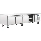 Polar Serie U 4-türiger GN-Kühltisch 420L
