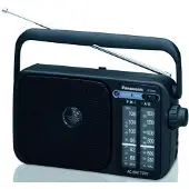 Panasonic RF-2400EG9-K, Tragbar, Analog, 87,5 - 108 MHz, 520 - 1610 kHz, Schwarz, Drehregler