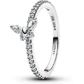 Pandora 194269C03 Silber Damenring Funkelnder Schmetterling Weiß