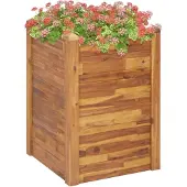 vidaXL Garten-Hochbeet 60 x 60 x 84 cm Massivholz Akazie