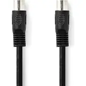 Nedis DIN-Audio-Kabel | DIN 5-Pin Stecker | DIN 5-Pin Stecker | Vernickelt | 2.00 m | Rund | PVC | S