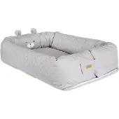 Roba Babylounge 'Style', Kuschelnest mit Bärengesicht 'Sammy', grau