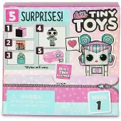 L.O.L. Surprise! Tiny Toys Set of 5 Surprises including 1 Mini 1.5 cm, Accessories, Glamper Piece, S