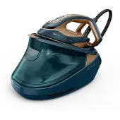 Tefal Pro Express Vision Max GV9920E0, 800 g/min, Durilium AirGlide Autoclean soleplate, 9 bar, 200 g/min, Blau, Kupfer, Herz, Seite, Spitze