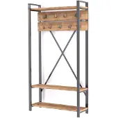 Skye Decor , Alfa- Alfa HDL, Saphir, Garderobenständer, 180x90x34 cm, 100% Melaminbeschichtete Partikelplatte