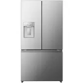 Hisense RF815N4SESE, Freistehend, French door, Edelstahl, Metall, Metallrahmen, 634 l