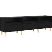 vidaXL TV-Schränk Schwarz Eichen-Optik 150 x 30 x 45 cm Holzwerkstoff