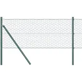 vidaXL Schweißgitterzaun 0,6 x 10 m PVC Grün